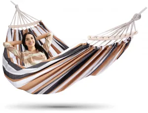Pruhovaná záhradná hojdacia sieť EDEN SAND
