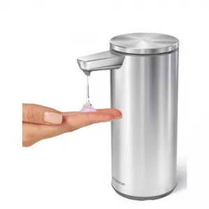 Simplehuman 266ml - kefovaná oceľ - Bezdotykový dávkovač mýdla