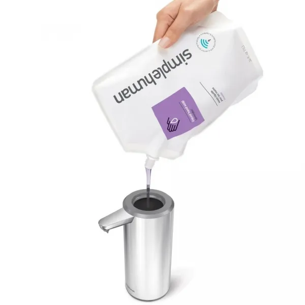 Simplehuman 266ml - kefovaná oceľ - Bezdotykový dávkovač mýdla