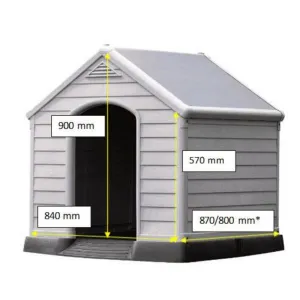 CURVER búda pre psov Dog House sivá, 95 x 99 x 99 cm