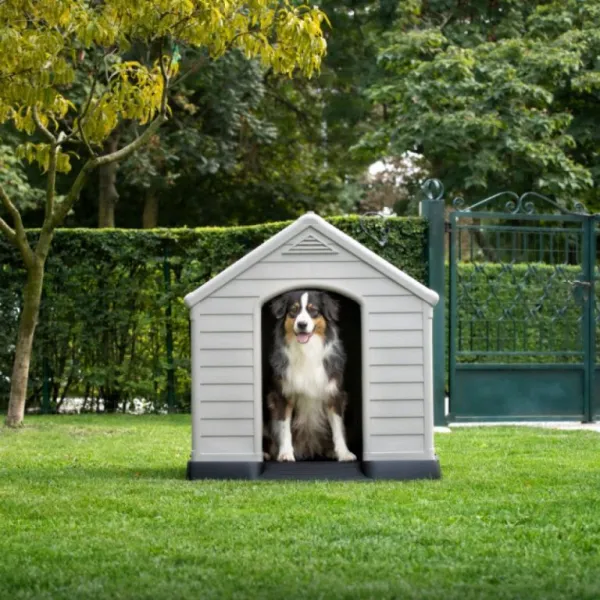 CURVER búda pre psov Dog House sivá, 95 x 99 x 99 cm