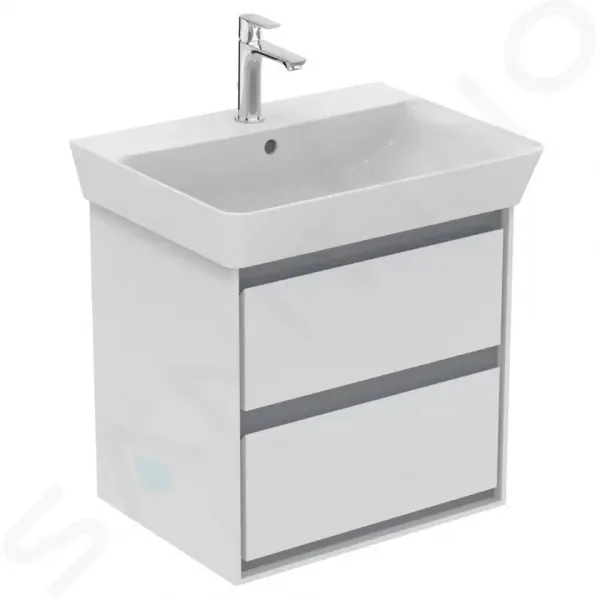 Ideal Standard Connect Air - Umývadlo CUBE 600x460 mm, s prepadom, biela E029801