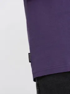 Klasické pánske fialové tričko s krátkym rukávom