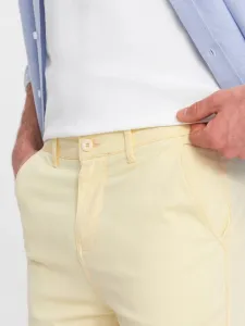 Pánske štýlové kraťasy žlté