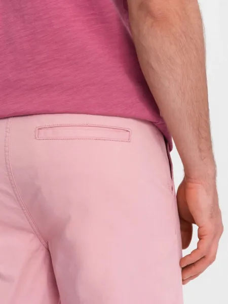 Pánske štýlové kraťasy ružové