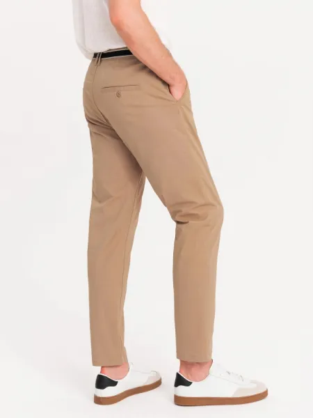 Trendy pánske chinos nohavice pieskové