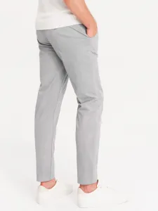 Trendy pánske chinos nohavice šedé