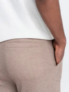 Pánske trendy tepláky kávové