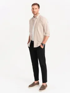 Trendy pánske chinos nohavice čierne