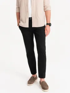 Trendy pánske chinos nohavice čierne