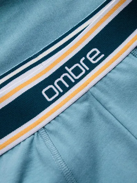 Modré štýlové boxerky unbo-0110 (3ks)