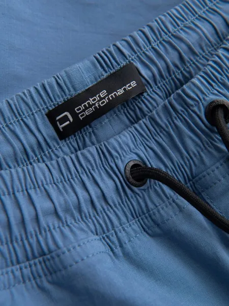 Trendy jogger kapsáčové nohavice pre pánov modré