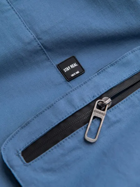 Trendy jogger kapsáčové nohavice pre pánov modré