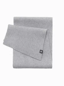 Trendy pletený šedý pánsky šál V2 ACSF-0119