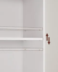 SONGMICS Knihovna Vasagle Doope bílá