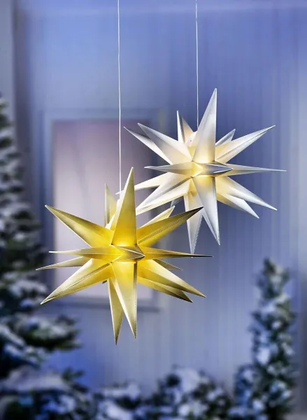 Weltbild LED venkovní závěsná hvězda Vánoce, stříbrná