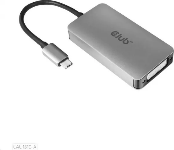 Club 3D Aktívny USB adaptér Club3D 3.2 Dvojlinkové prepojenie DVI-D typu C 4K30Hz pre Apple Cinema Display, HDCP vypnuté