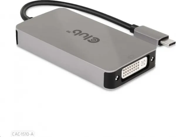 Club 3D Aktívny USB adaptér Club3D 3.2 Dvojlinkové prepojenie DVI-D typu C 4K30Hz pre Apple Cinema Display, HDCP vypnuté