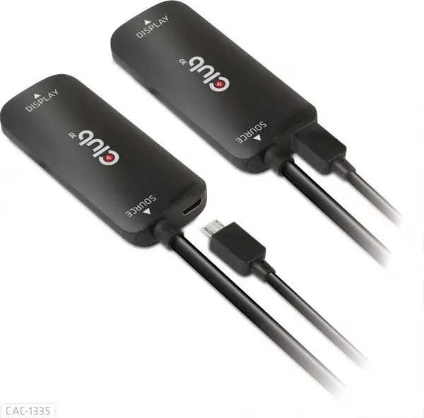 Club 3D Club3D Adaptér HDMI + Micro USB na DisplayPort 4K120Hz/8K30Hz, Active Adapter M/F