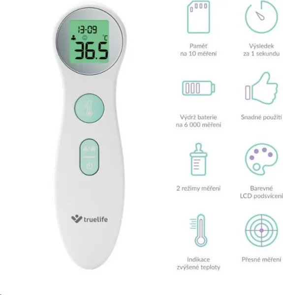 Teplomer TrueLife Care Q6 bezdotykový 8594175356892