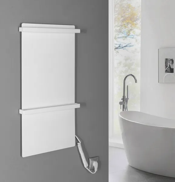 SAPHO - ELMIS elektrický sušiak uterákov 400x800 120 W, hliník, biela mat EB420
