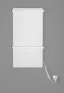 SAPHO - ELMIS elektrický sušiak uterákov 400x800 120 W, hliník, biela mat EB420