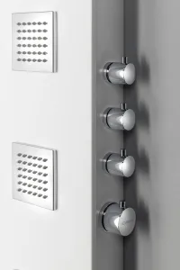 POLYSAN - SPIRIT SQUARE sprchový panel s termostat. batériou 250x1550, nástenný, biela 81151