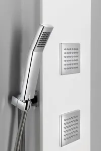 POLYSAN - SPIRIT SQUARE sprchový panel s termostat. batériou 250x1550, nástenný, biela 81151