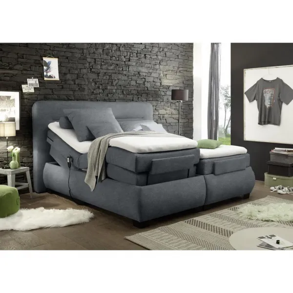 Polohovateľná posteľ boxspring Evolution 3 160x200cm antracit