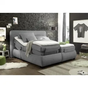 Polohovateľná posteľ boxspring Evolution 3 160x200cm tm.sivá