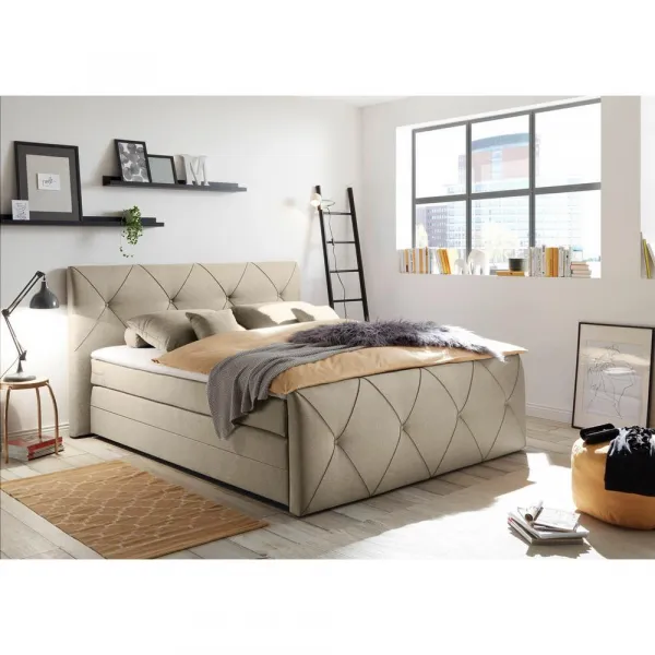 Boxspring posteľ CALGARY hnedá 180x200 cm