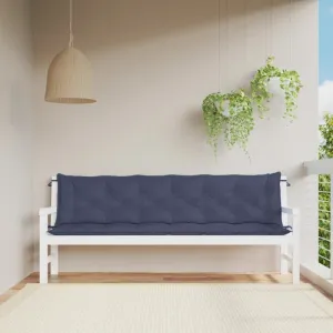 Podušky na záhradnú lavicu 2ks 200cm Dekorhome Černá
