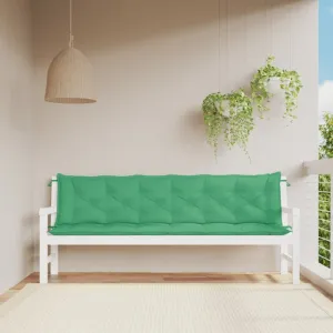 Podušky na záhradnú lavicu 2ks 200cm Dekorhome Černá