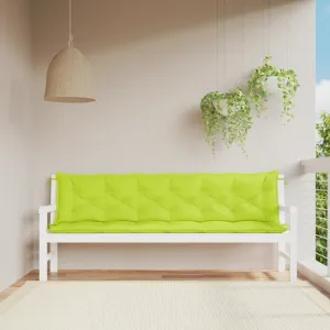Podušky na záhradnú lavicu 2ks 200cm Dekorhome Černá