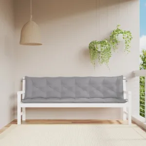 Podušky na záhradnú lavicu 2ks 200cm Dekorhome Černá