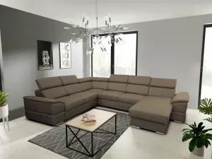 Rozkladacia sedacia súprava JOY U PANORAMIC Látka: LUX 8