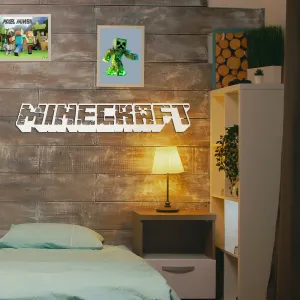 Drevený obraz - Logo Minecraft