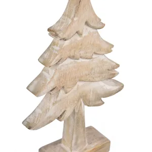 4Home Dekorácia z mangového dreva Frozen Tree, 30 cm, S