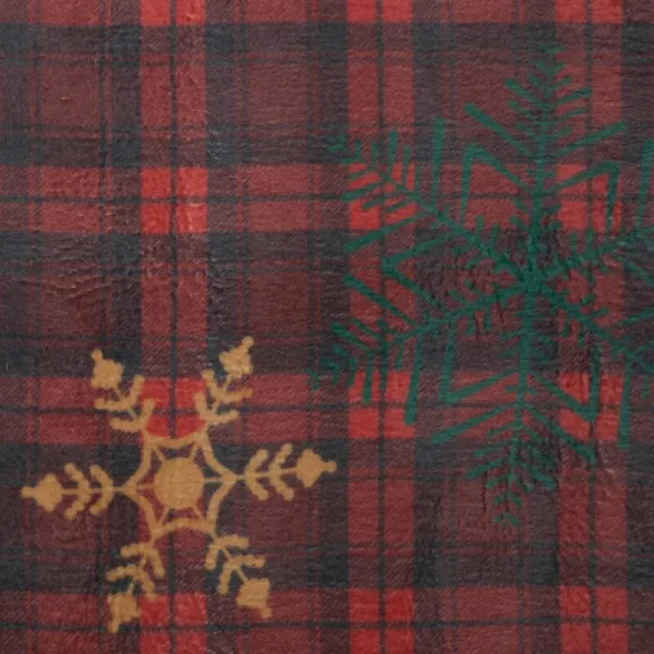 ArtFir Vianočná deka CHERRY 02 | červená/zelená 200 x 220 cm