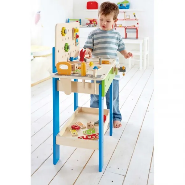 HAPE - Veľký drevený ponk s náradím