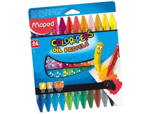 Olejové pastely Maped Color’Peps  - 24 farieb