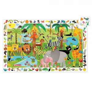 Vyhľadávacie puzzle s plagátom – Jungle – 35 ks