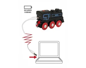 Brio Elektrická lokomotíva nabíjacia