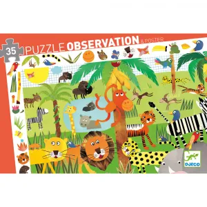 Vyhľadávacie puzzle s plagátom – Jungle – 35 ks