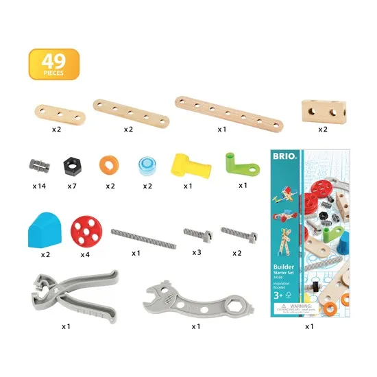 Brio Builder - štartovací set v kufríku 48 ks