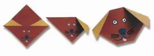 Origami Hlavičky zvieratiek