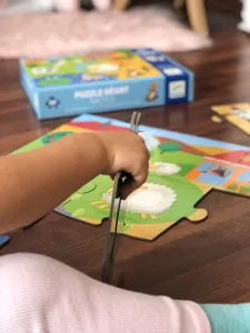 Djeco Puzzle hmatové Farma 20 dielikov