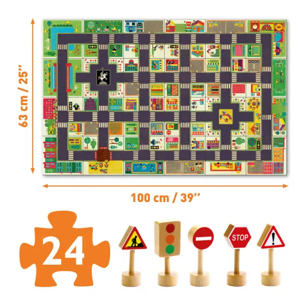 Puzzle – cestná doprava – 24 dielikov