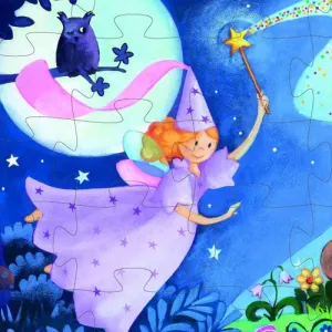 Djeco Puzzle Víla a jednorožec 36 dielikov