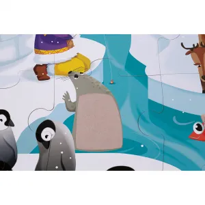 Puzzle dotykové Život na ľade - s textúrou 20 dielov